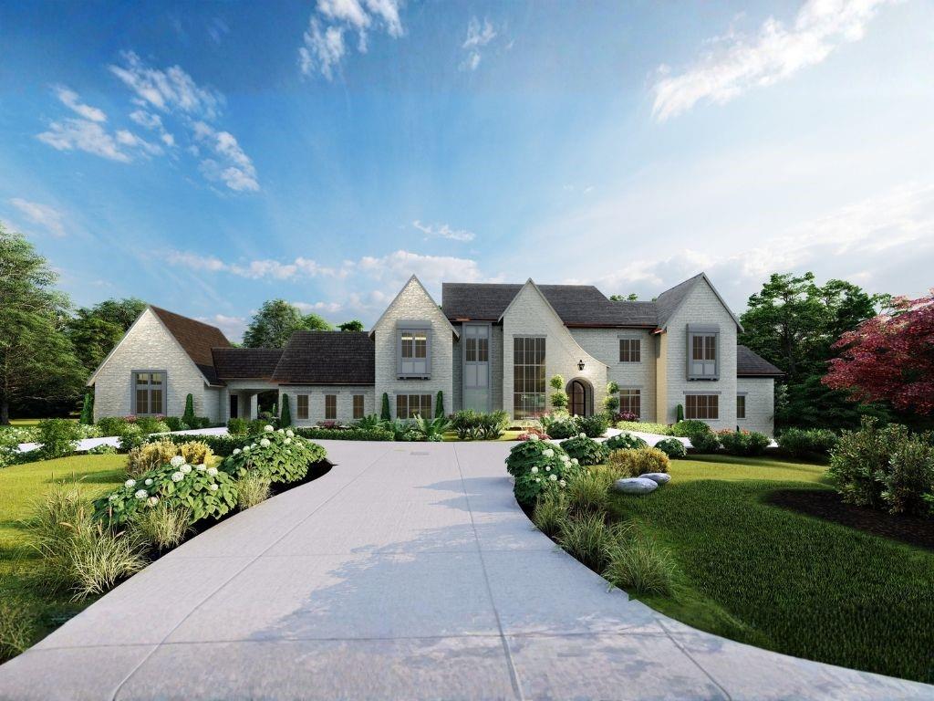 810 Nix Road Milton, GA 30004 - Photo 2 of 7 a front view of a house with a yard and garage