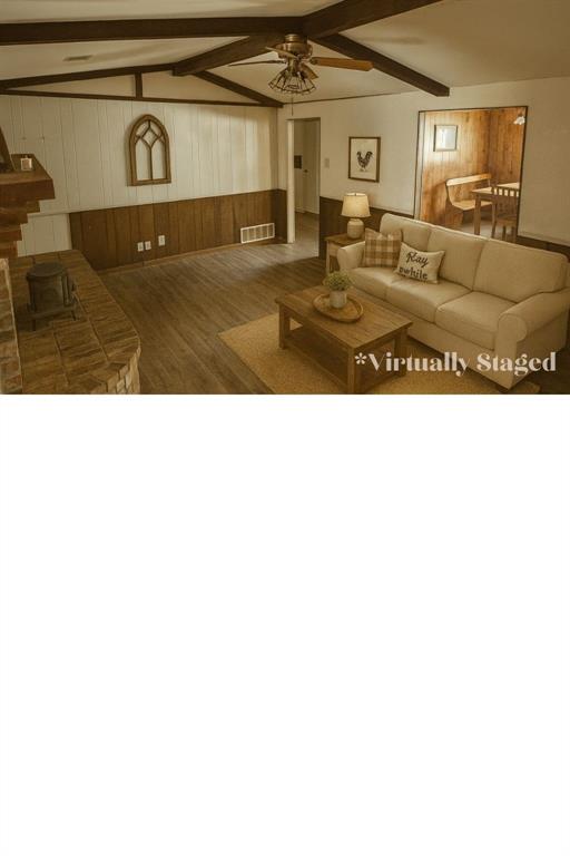 5193 County Road Blossom, TX 75416 - Photo 3 of 15 a black and white photo of a living room