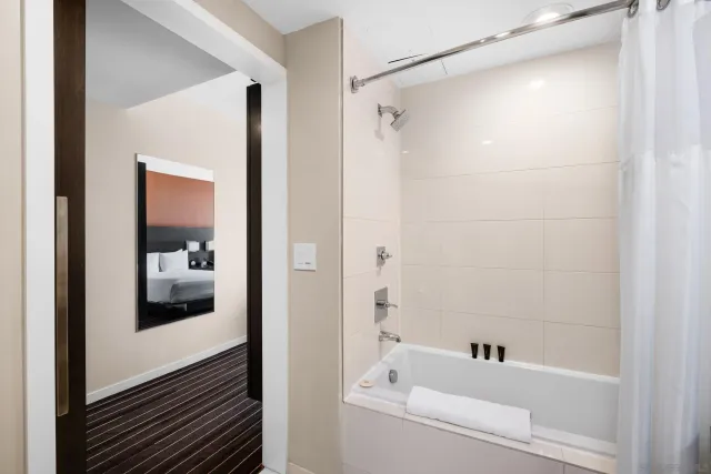 a view of street with sitting area