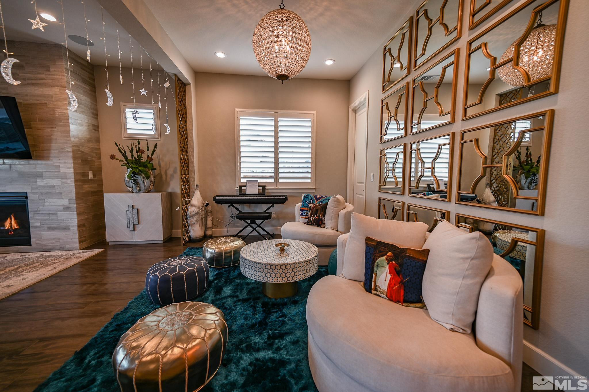 9330 Mayfair Way Reno, NV 89521 - Photo 5 of 40 a living room with furniture and wooden floor