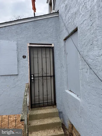 a view of front door