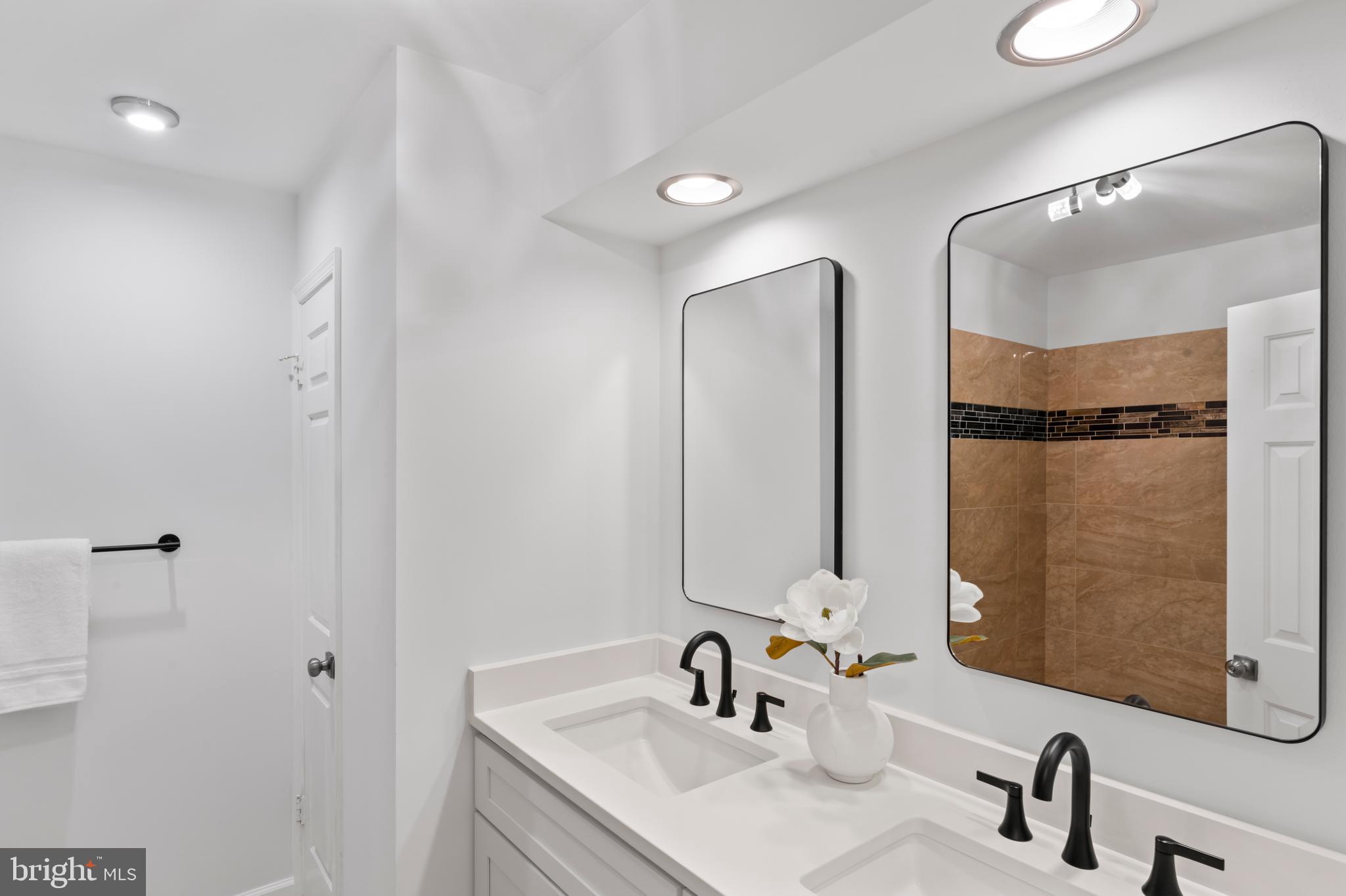 1950 Weybridge Lane Reston, VA 20191 - Photo 55 of 71 a bathroom with a sink and a mirror