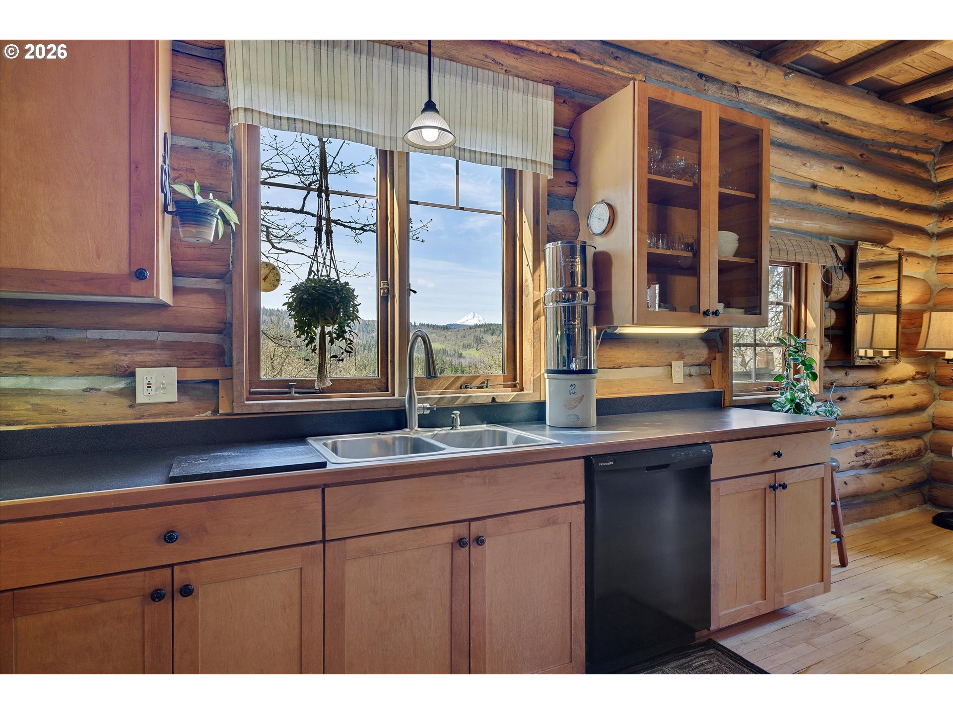 2215 Pine Oak Road Mosier, OR 97040 - Photo 11 of 46 a kitchen with a sink and large window
