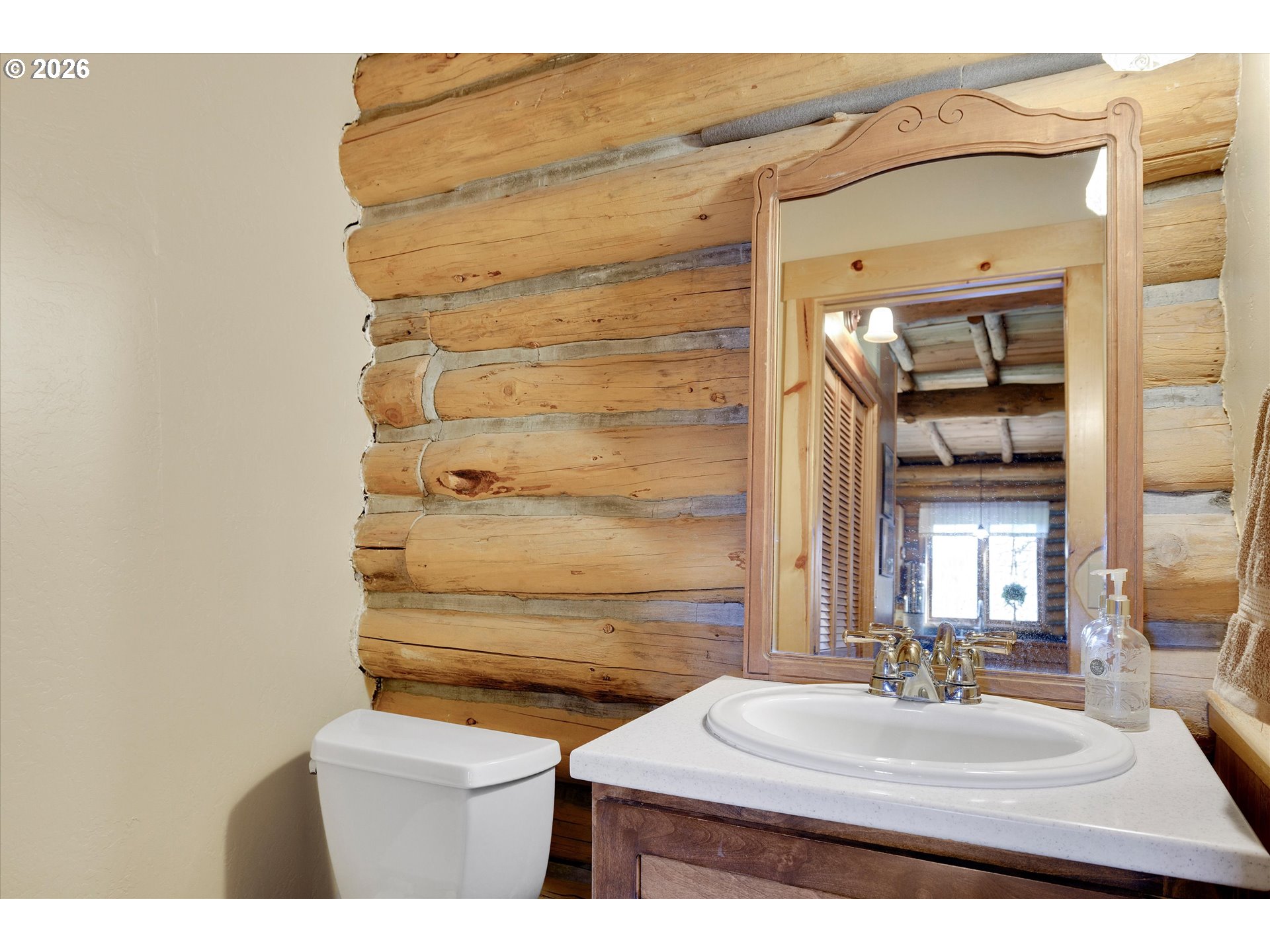 2215 Pine Oak Road Mosier, OR 97040 - Photo 31 of 46 a bathroom with a sink and a mirror