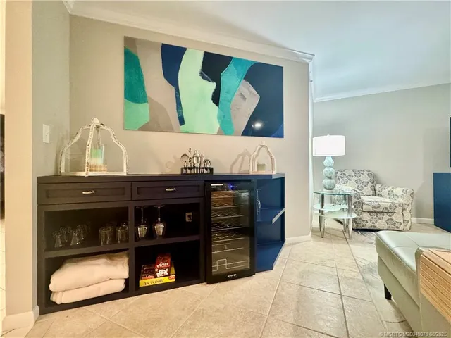 a living room with a couch and a fireplace