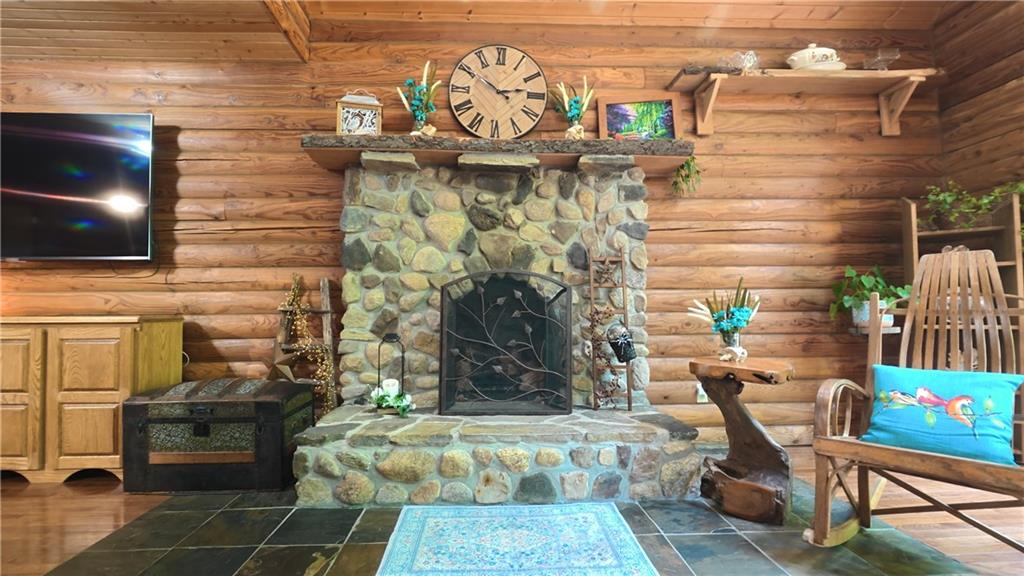 376 Urey School Road Sandy Lake, PA 16145 - Photo 8 of 48 Once a wood burning fireplace converted to gas