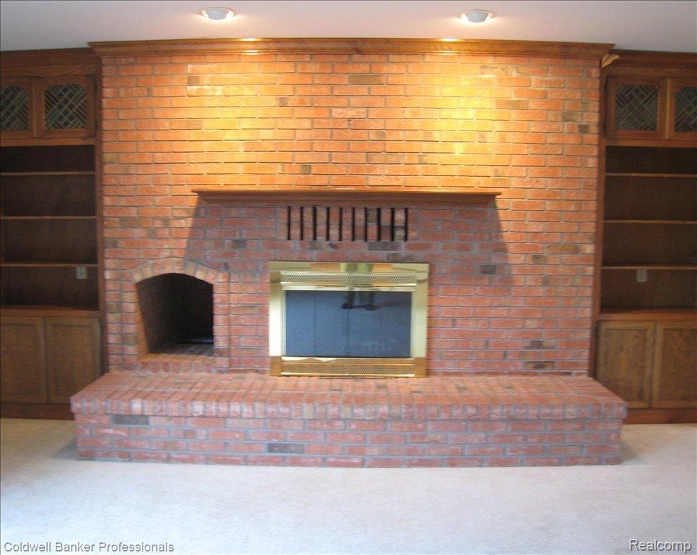 1752 Clark Road Lapeer, MI 48446 - Photo 8 of 25 Natural Brick Fireplace