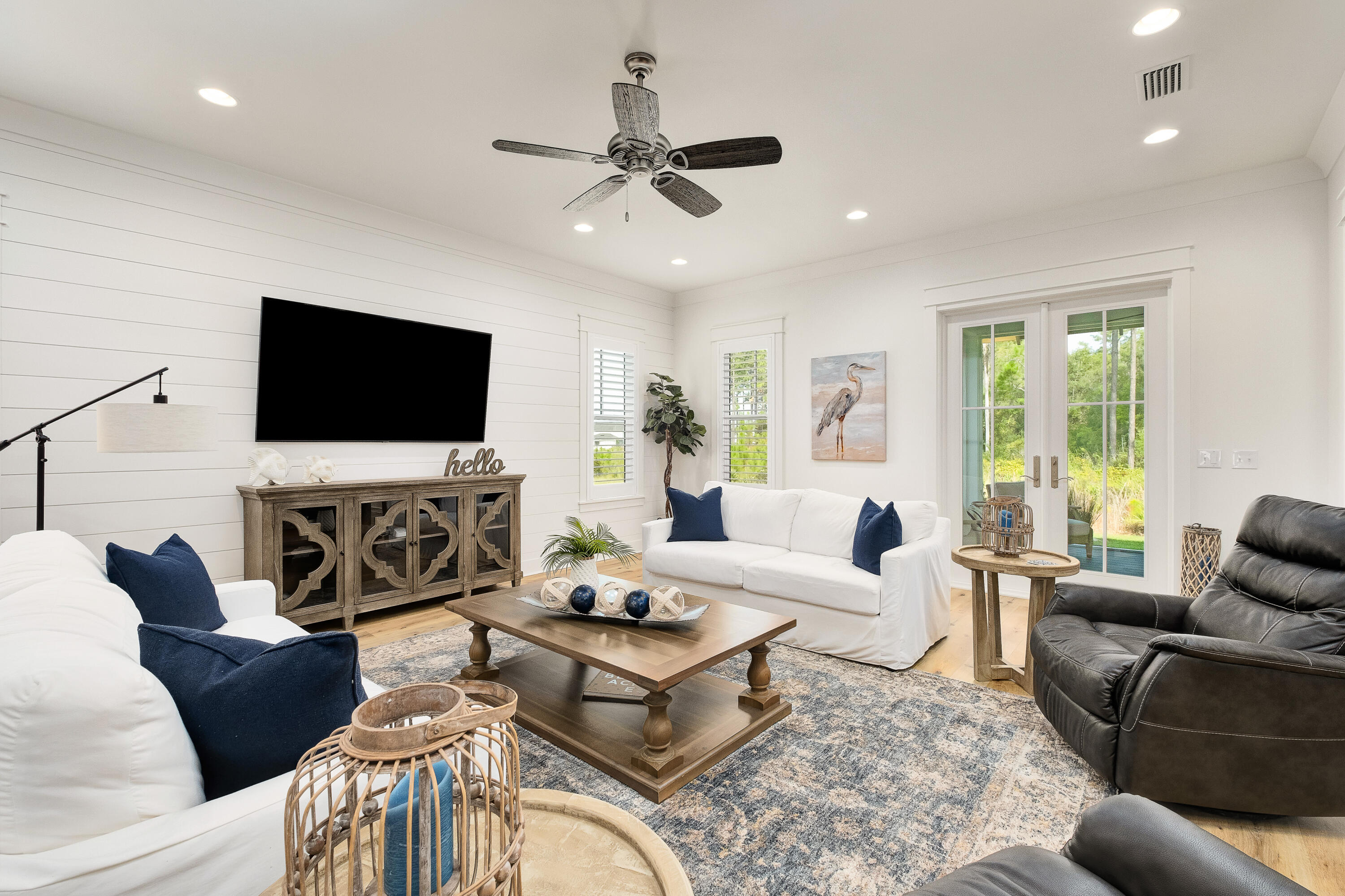 161 Sidecamp Rd Inlet Beach Inlet Beach, FL 32461 - Photo 2 of 66 a living room with furniture and a flat screen tv