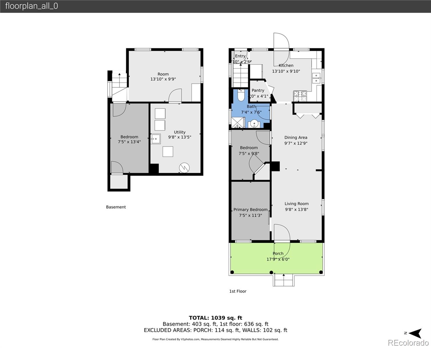 4424 Sherman Street Denver, CO 80216 - Photo 16 of 16 a picture of a floor plan
