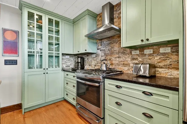 a house with trees in the background