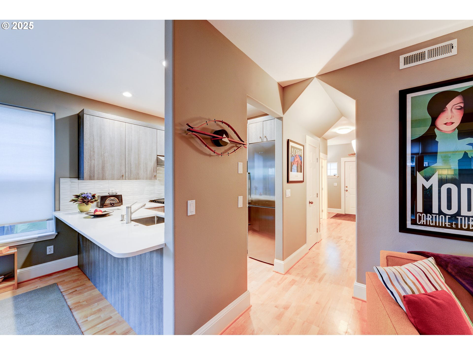 502 Northeast Knott Street Portland, OR 97212 - Photo 21 of 44 a kitchen view with wooden floor and furniture