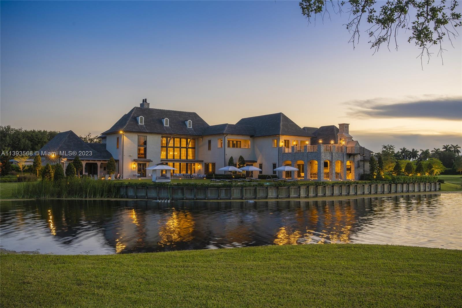 13000 Lewin Lane Southwest Ranches, FL 33330 - Photo 46 of 47 a aerial view of a house with a lake view
