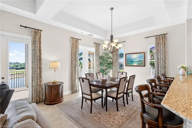a view of a livingroom and dining room