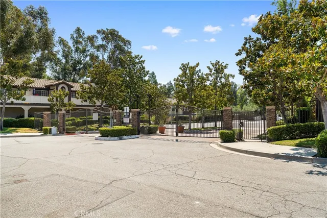 a house with trees in front of it
