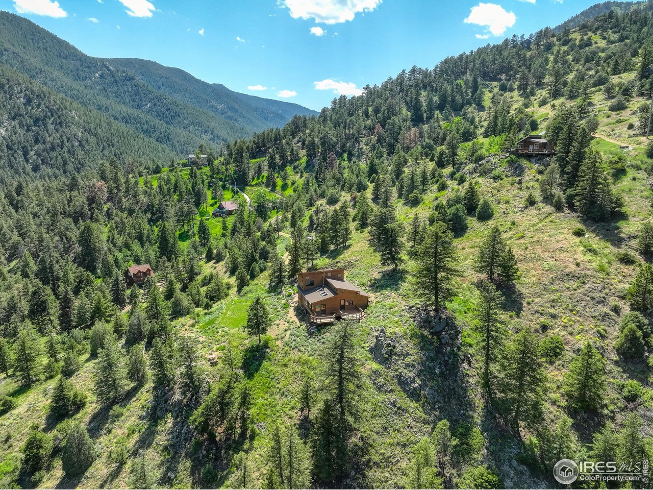 192 Nugget Hill Road Jamestown, CO 80455 - Photo 25 of 25 Aerial view of property and surrounding neighborhood