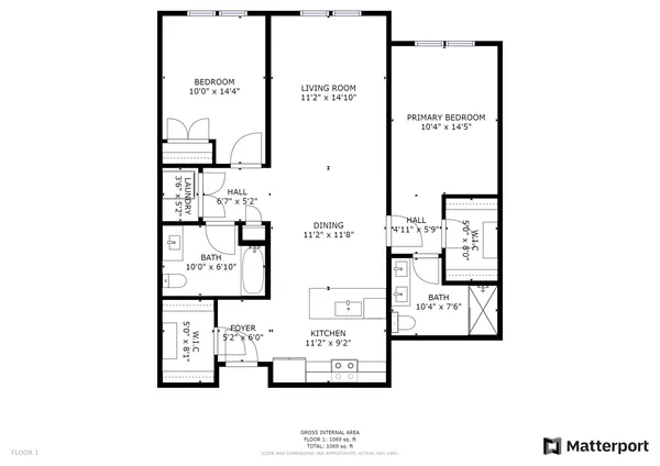 $3,700 | 121 34th Street, Unit 611, Union City, NJ 07087