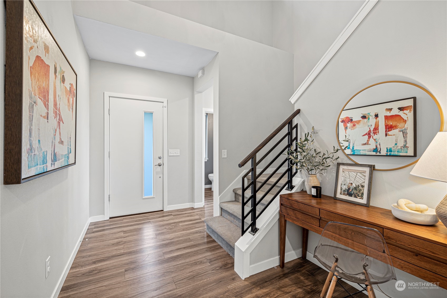 16614 Sylvester Road Southwest Burien, WA 98166 - Photo 7 of 40 a view of an entryway with wooden floor