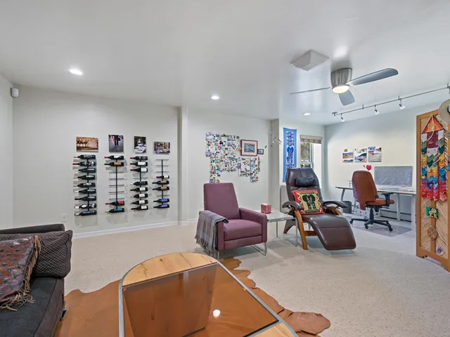 a room with furniture