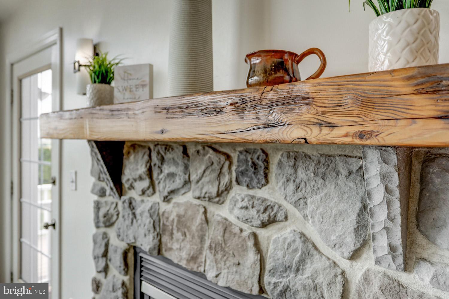 40 West Risser Mill Road Mount Joy, PA 17552 - Photo 17 of 95 Wood mantel made from Old Bridge down the road!