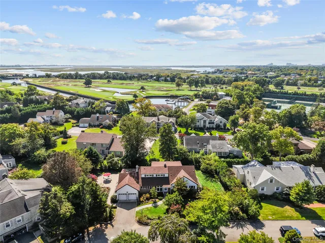 an aerial view of a city