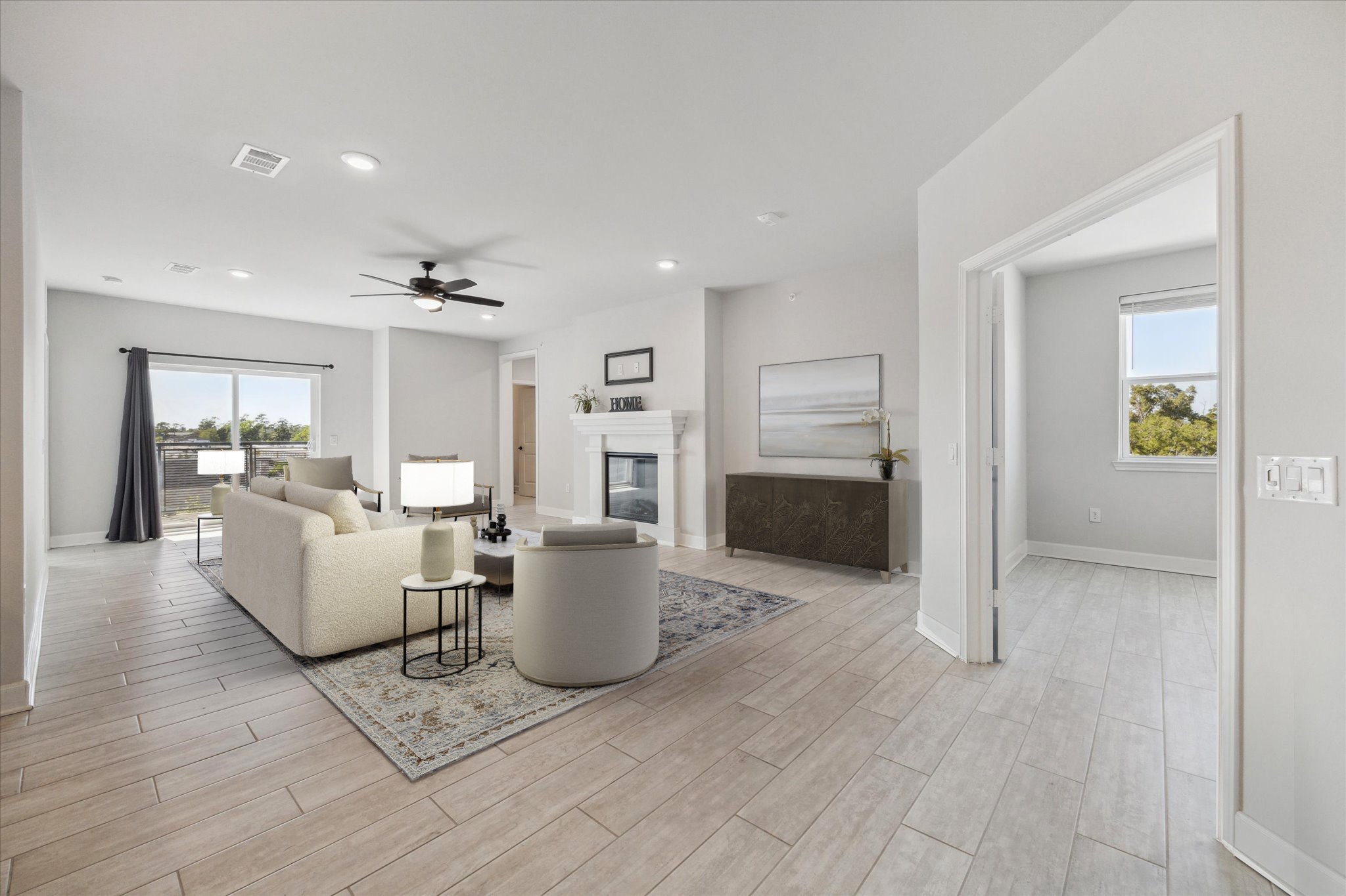 6804 Westview Drive, Unit 1407 Houston, TX 77055 - Photo 1 of 31 Virtually Staged. This beautiful condo features a spacious living room.