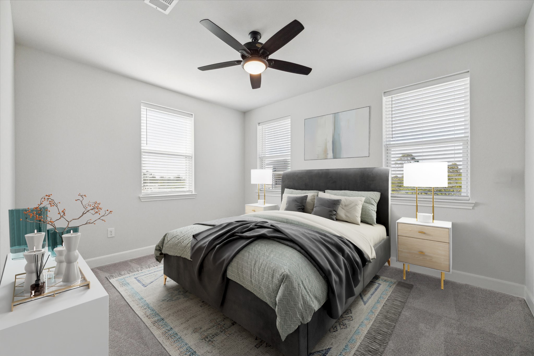 6804 Westview Drive, Unit 1407 Houston, TX 77055 - Photo 13 of 31 Virtually Staged. One of two secondary bedrooms.