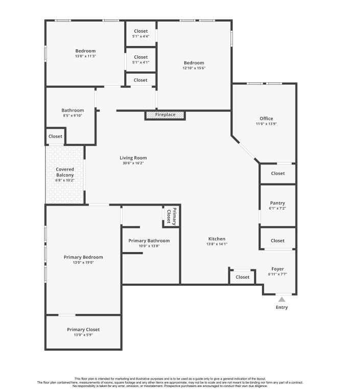 6804 Westview Drive, Unit 1407 Houston, TX 77055 - Photo 31 of 31 Floor Plan.