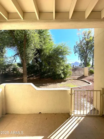 a view of city from balcony