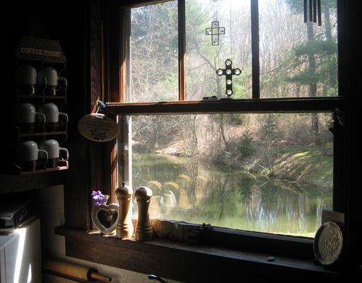 203 Weeks Road Slippery Rock, PA 16057 - Photo 11 of 13 Kitchen. View of Pond from the kitchen window.