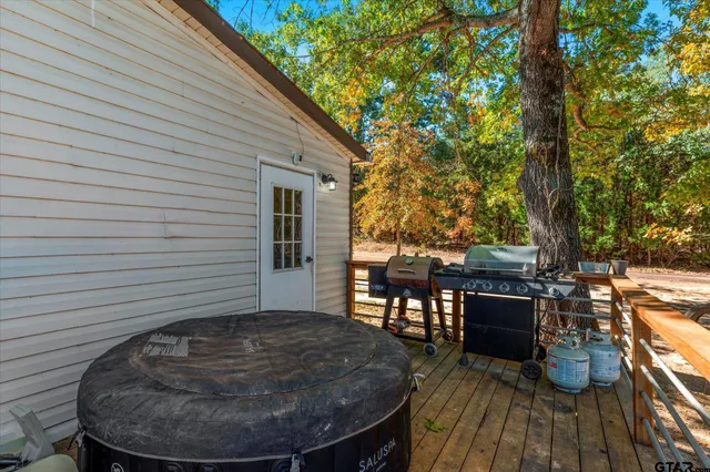 a house view with a seating space