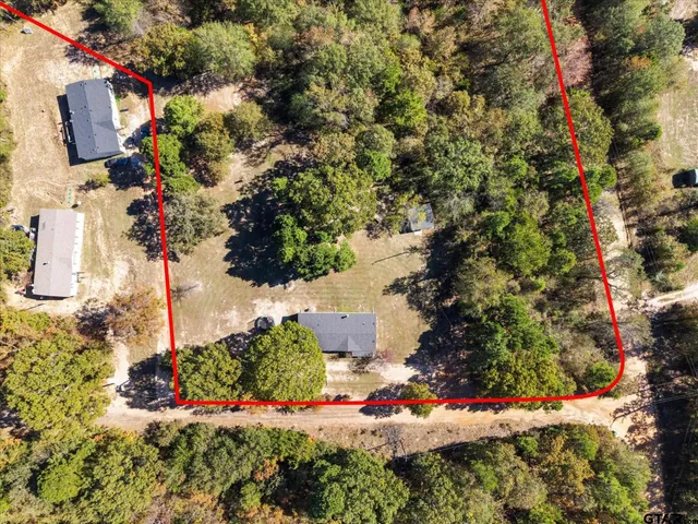 an aerial view of a beach