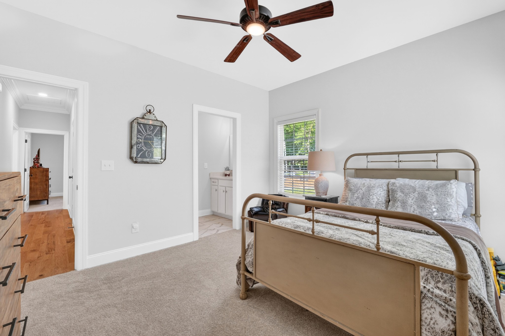 41 Knotting Hill Road Fayetteville, TN 37334 - Photo 30 of 65 a bedroom with a bed and ceiling fan