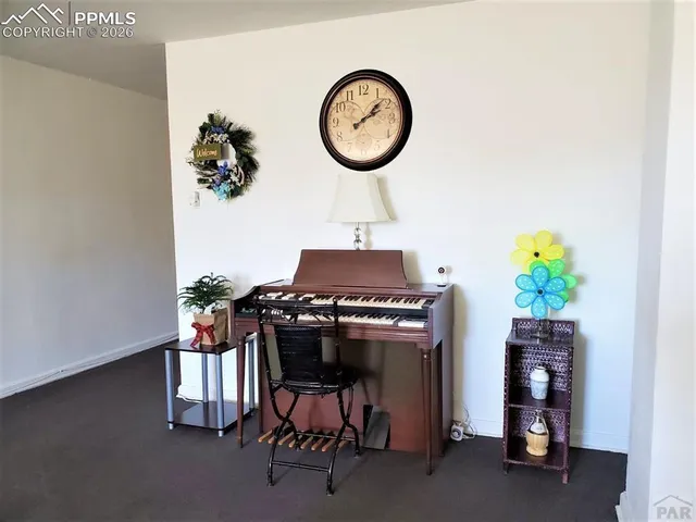 a view of a building and a street