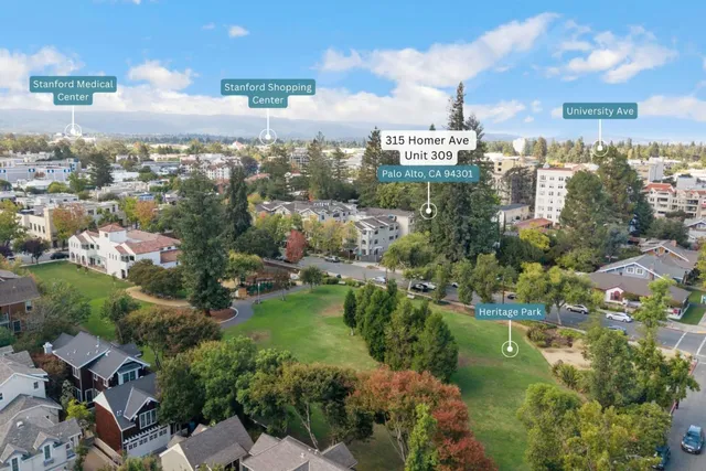 $2,988,000 | 315 Homer Avenue, Unit 309, Palo Alto, CA 94301