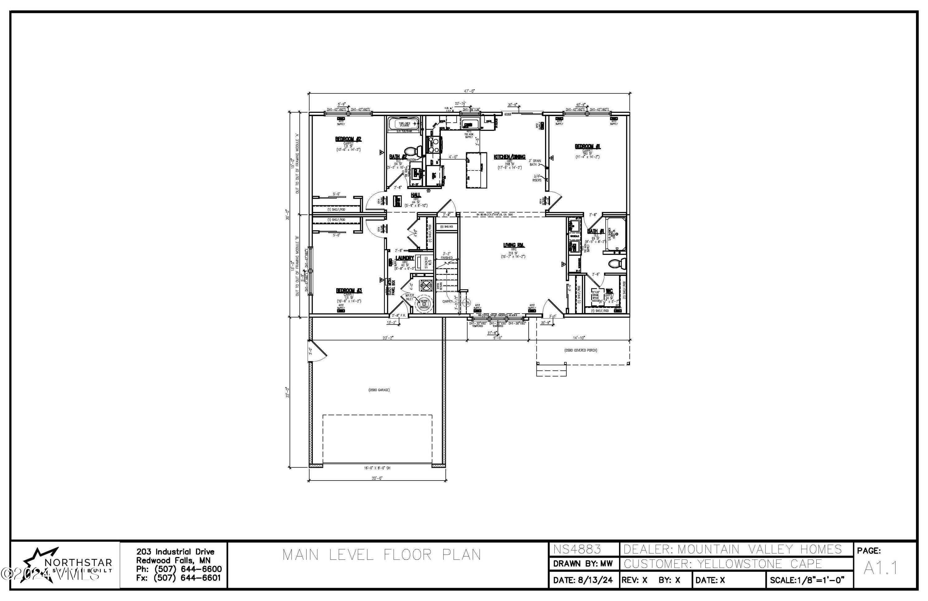 325 Blackhawk Road Gypsum, CO 81637 - Photo 6 of 8 Yellowstone Cape - Floor Plans.pdf_Page_