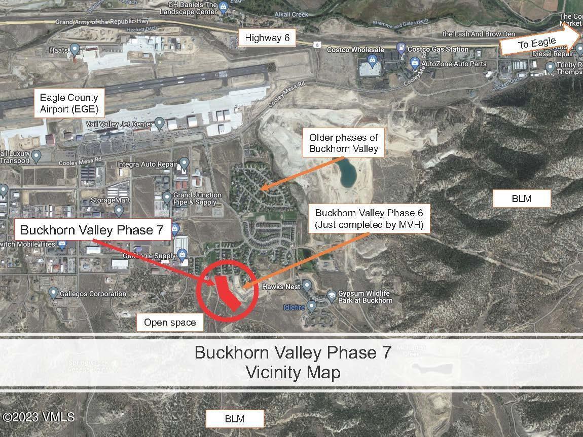325 Blackhawk Road Gypsum, CO 81637 - Photo 5 of 8 Buckorn Valley Phase 7 Vicinity Map