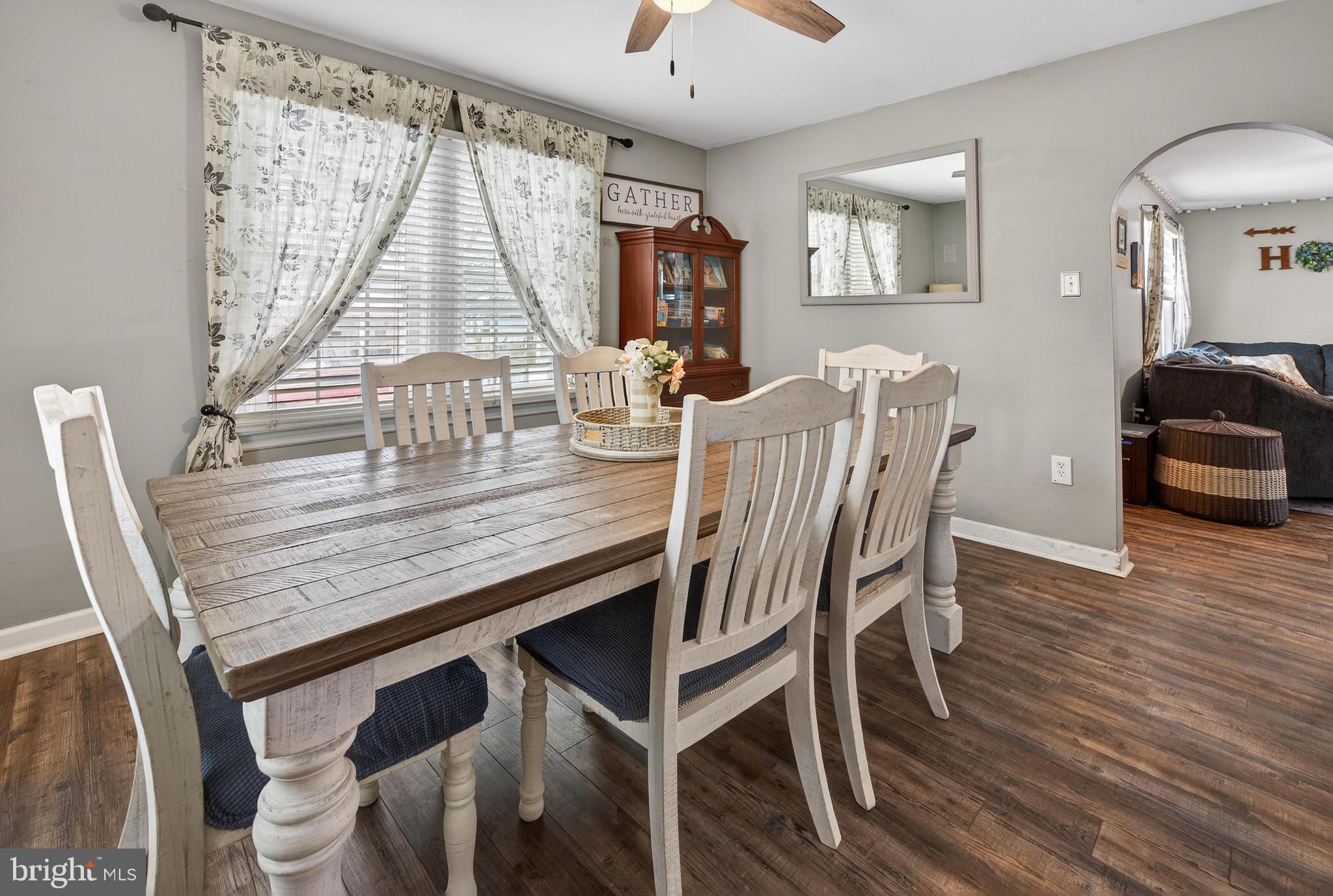 115 South Walnut Avenue Maple Shade, NJ 08052 - Photo 17 of 30 a view of a dining room with furniture window and wooden floor