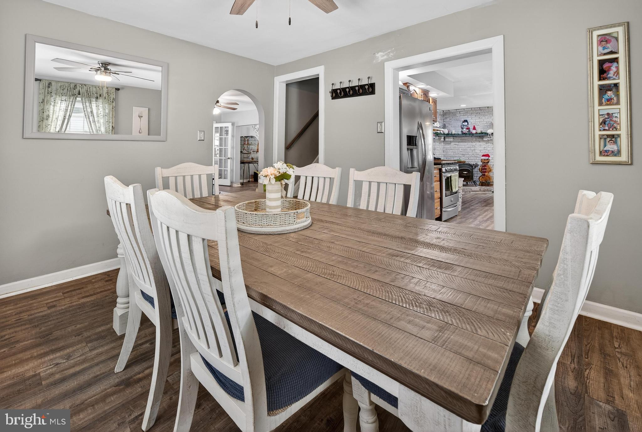 115 South Walnut Avenue Maple Shade, NJ 08052 - Photo 20 of 31 a dining room with furniture and wooden floor