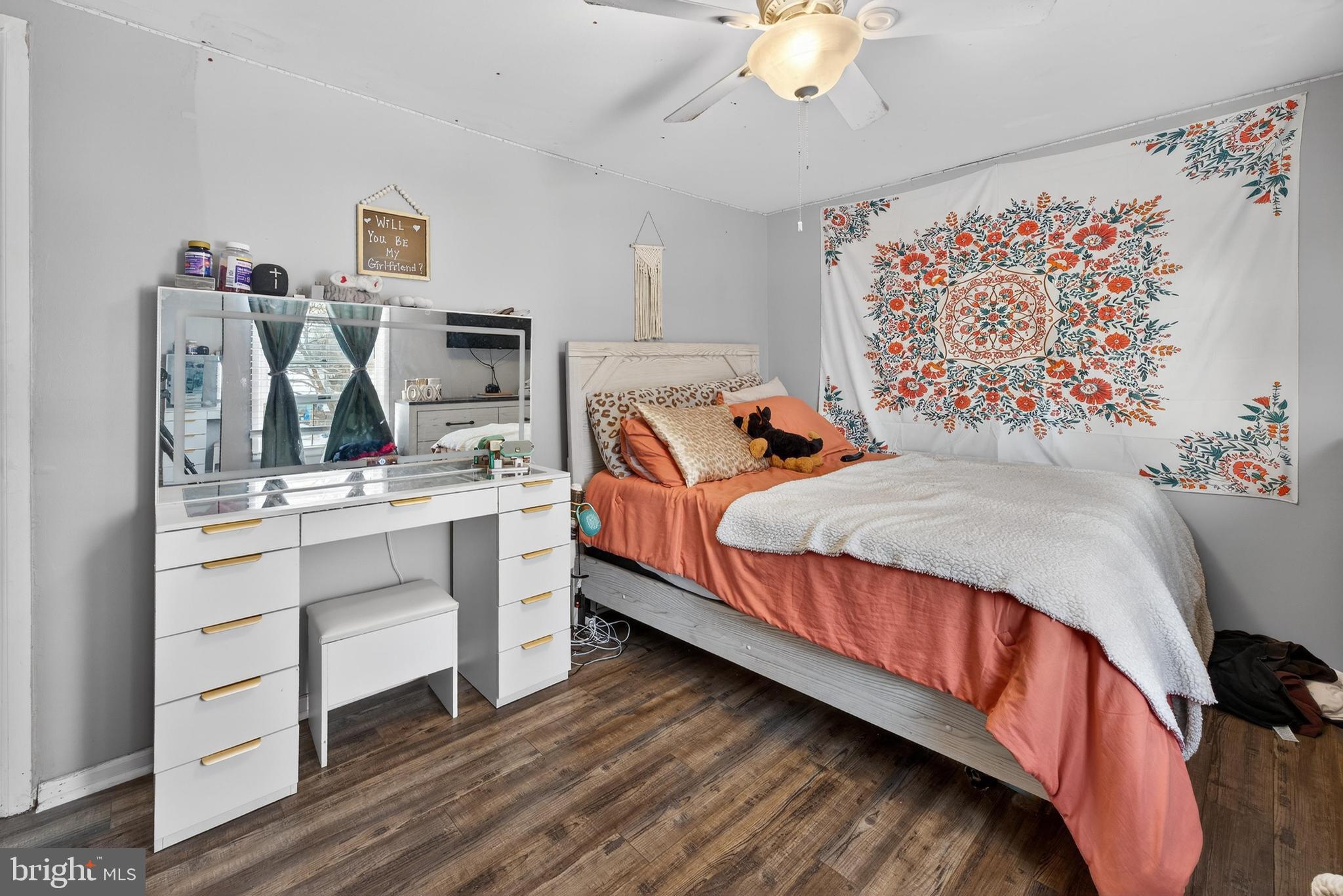 115 South Walnut Avenue Maple Shade, NJ 08052 - Photo 28 of 31 a bed room with a bed and a chandelier