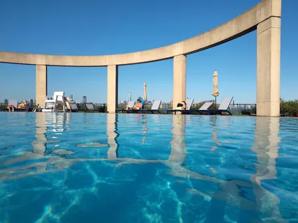 a view of outdoor space with seating area