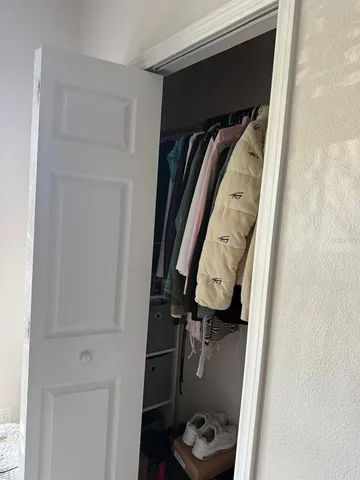 a view of walk in closet