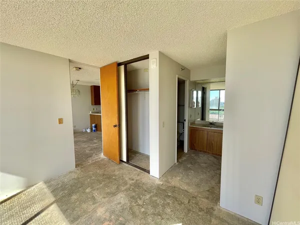 a view of a big room with closet area