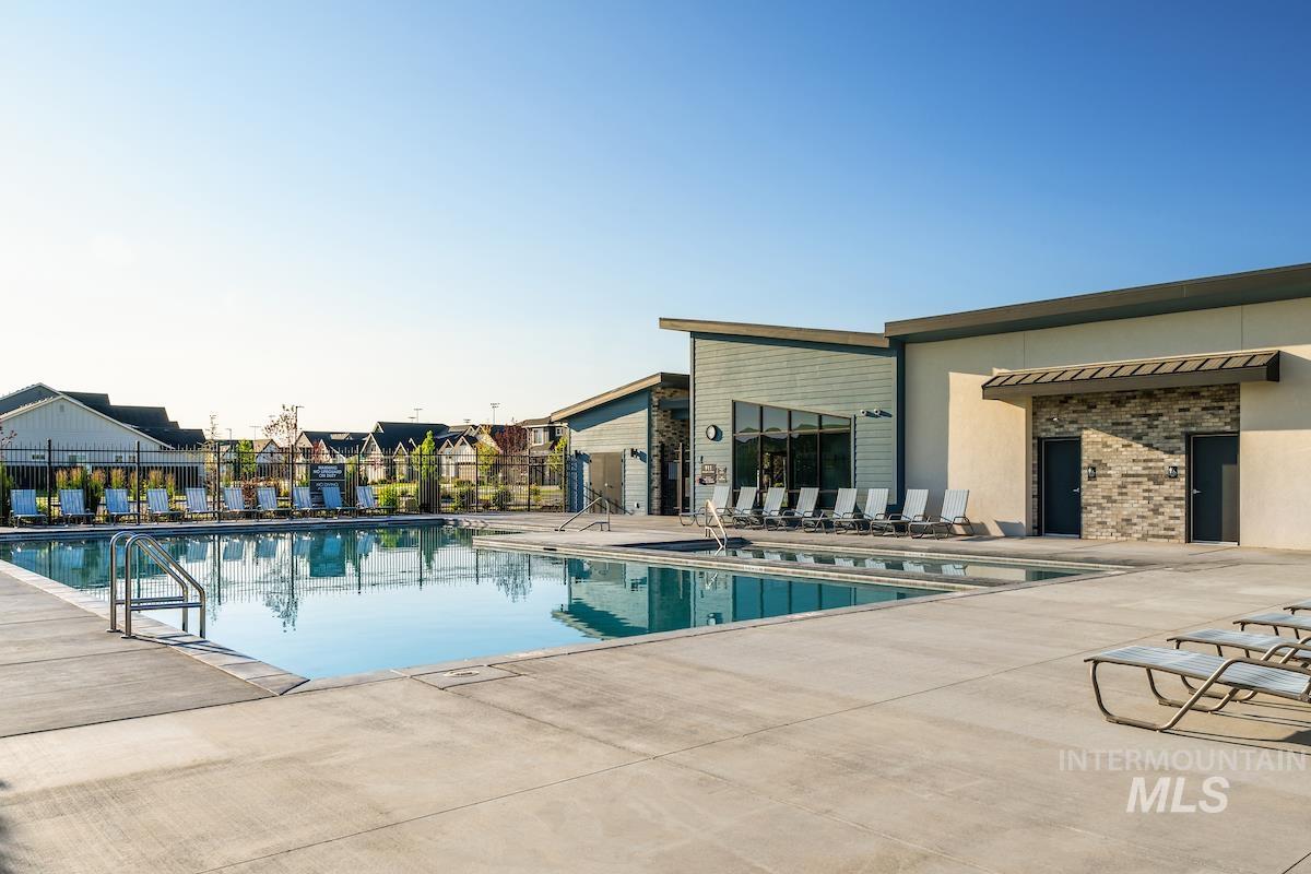 992 East Crescendo Street Meridian, ID 83642 - Photo 37 of 38 Community pool featuring a patio area