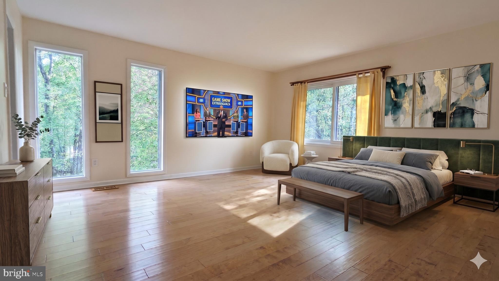 2200 Glencourse Lane Reston, VA 20191 - Photo 29 of 66 a spacious bedroom with a bed wooden floor and window