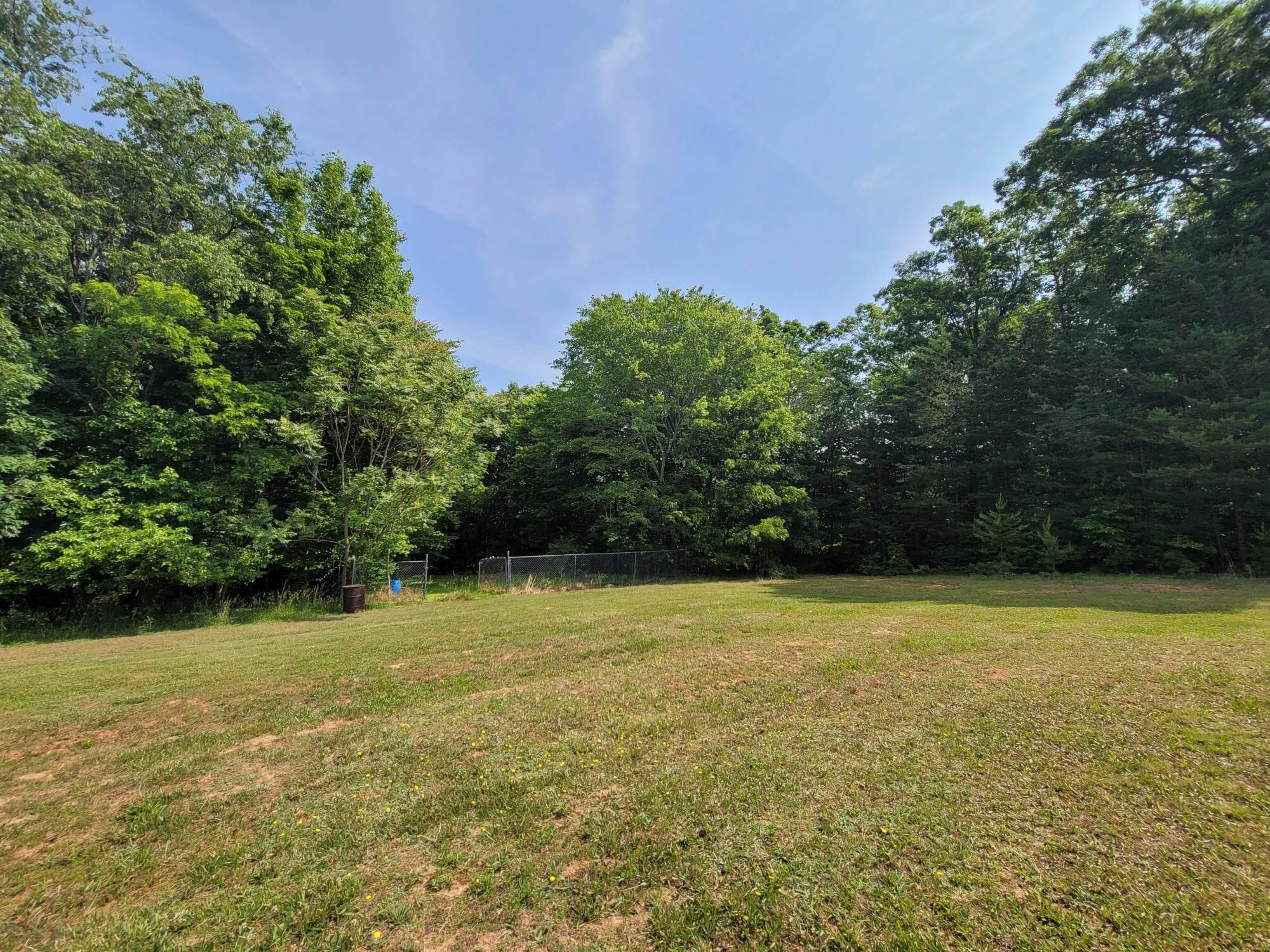 Partially Fenced Back Yard