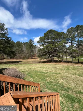 a view of a lake with a mountain