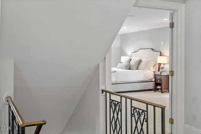 an aerial view of house with yard