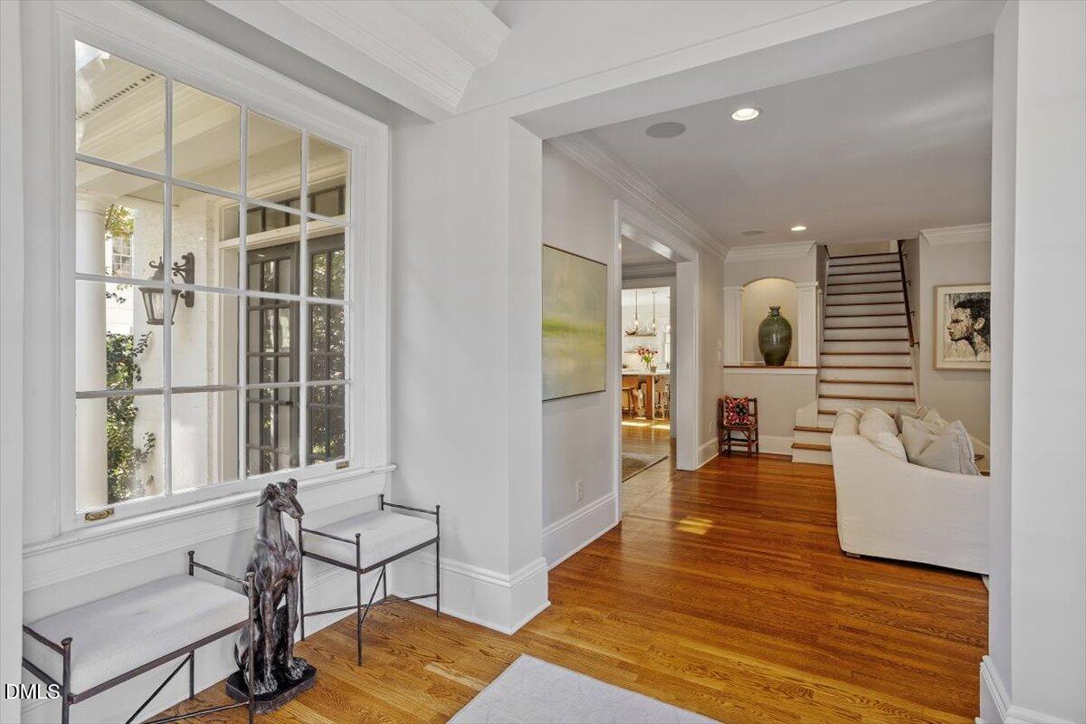 1015 Harvey Street Raleigh, NC 27608 - Photo 6 of 95 a living room with furniture and wooden floor