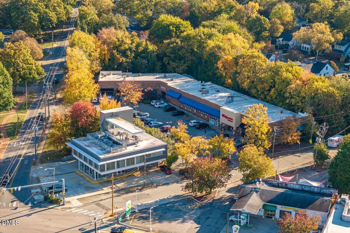 1015 Harvey Street Raleigh, NC 27608 - Photo 79 of 95 an aerial view of a house with a garden