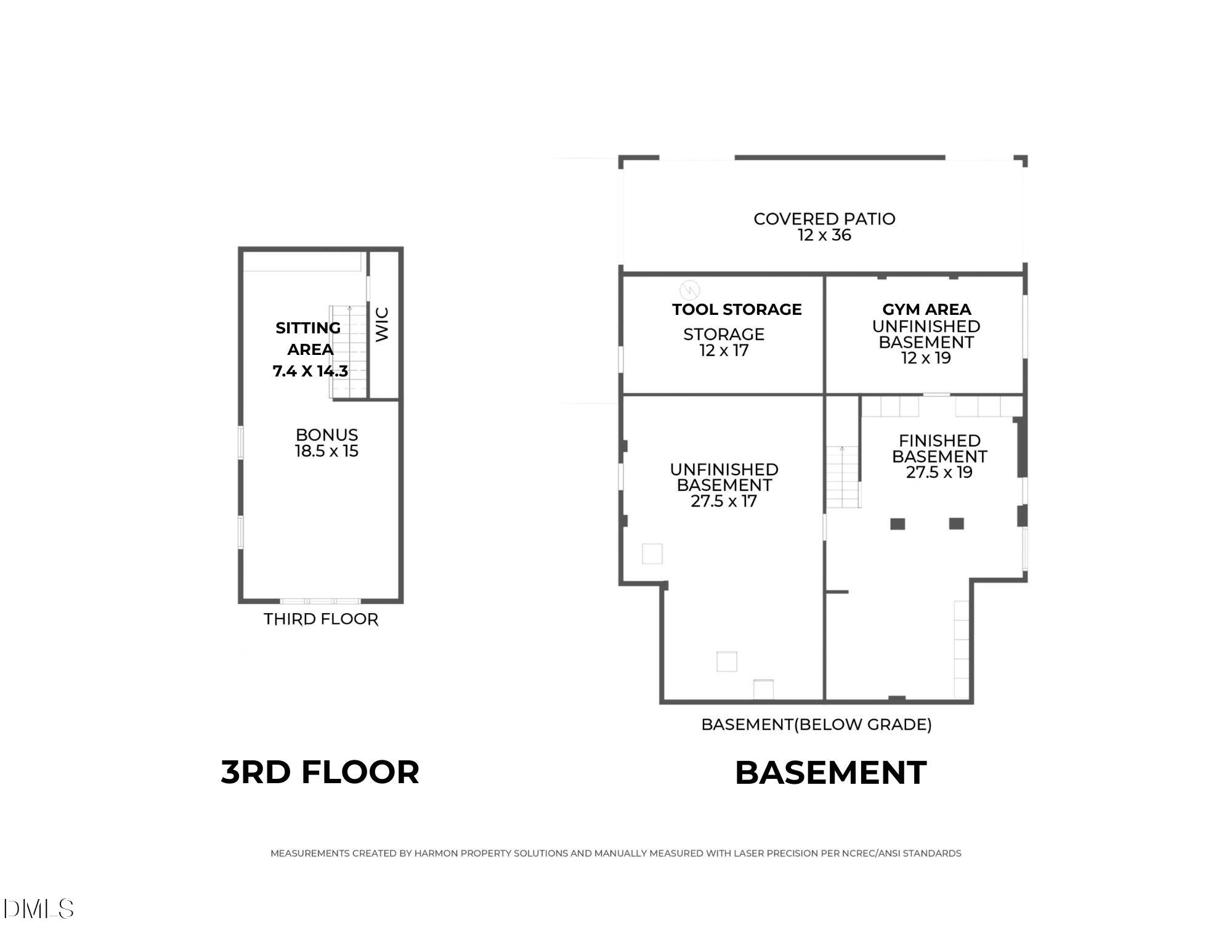 1015 Harvey Street Raleigh, NC 27608 - Photo 95 of 95 BASEMENT FLOOR PLAN